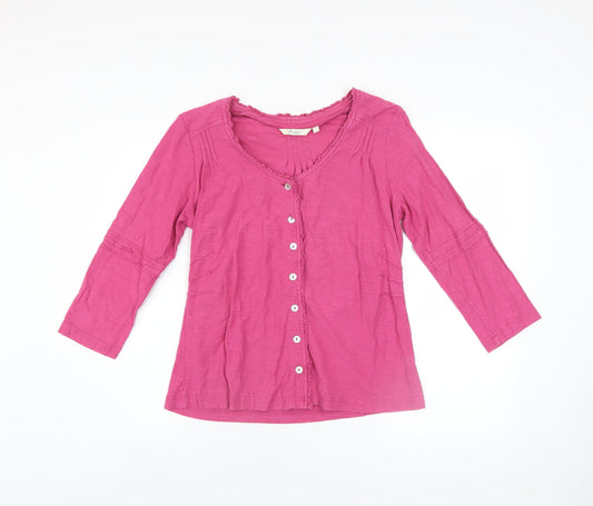 Womens UK Size S Adini Pink Tunic Blouse