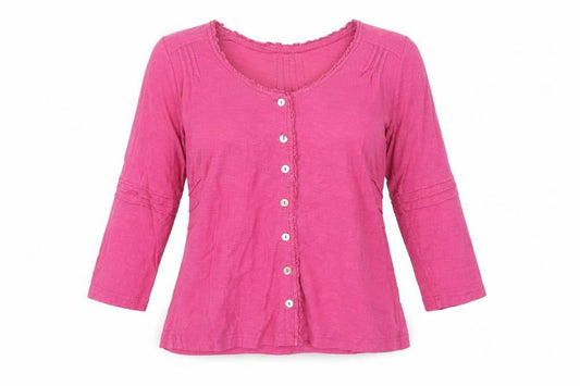 Womens UK Size S Adini Pink Tunic Blouse