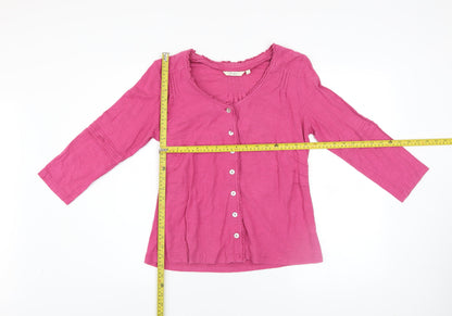 Womens UK Size S Adini Pink Tunic Blouse