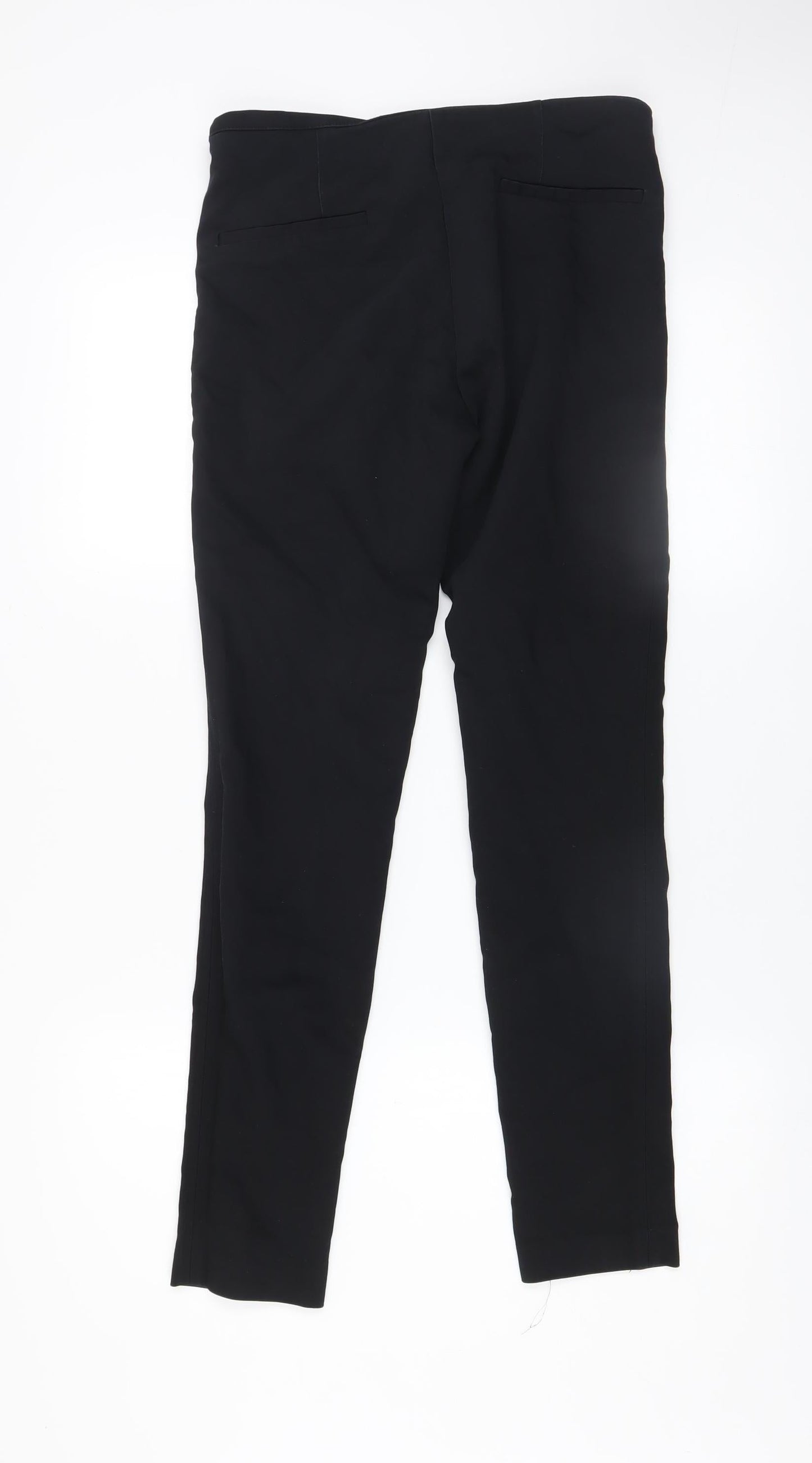 Womens UK Size M Zara Basic Slim Fit Leggings Black Trousers