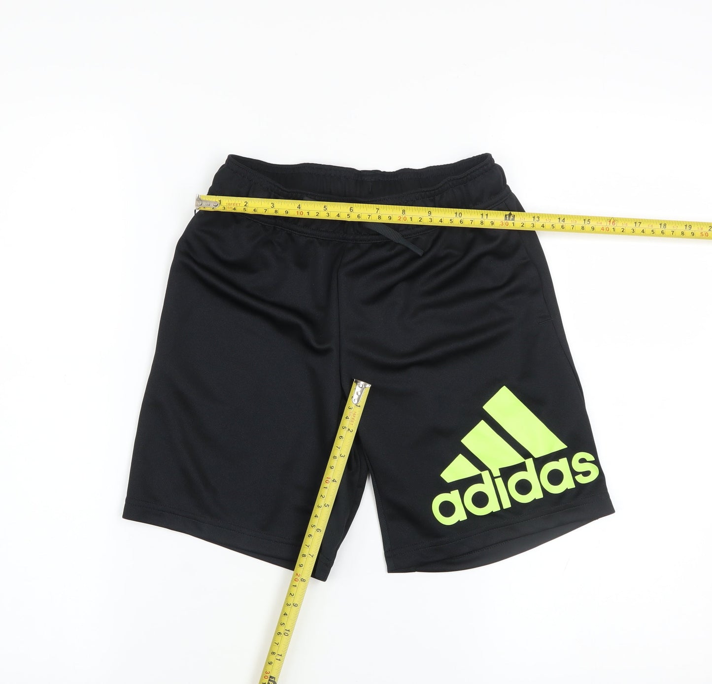 adidas Boys Black 9-10 Years Athletic Activewear Shorts