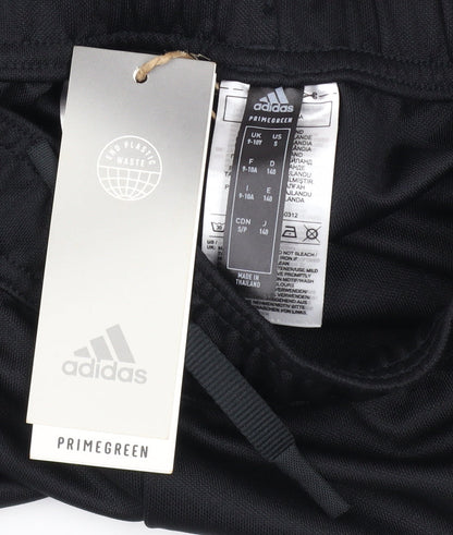 adidas Boys Black 9-10 Years Athletic Activewear Shorts