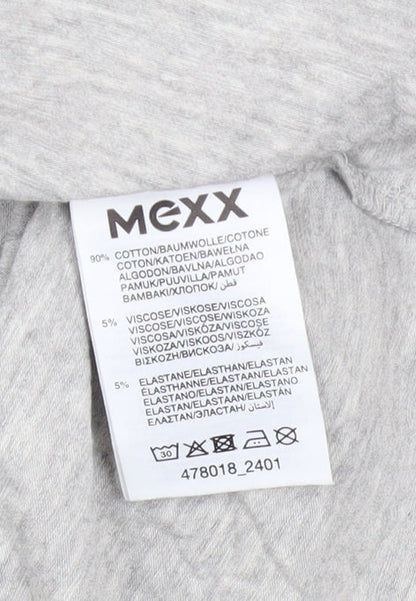 Mexx Men’s Grey Long Sleeve Crew Neck Cotton Top Size L