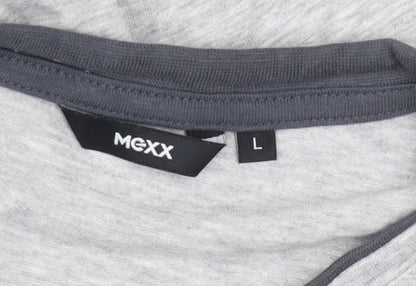 Mexx Men’s Grey Long Sleeve Crew Neck Cotton Top Size L