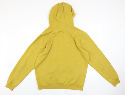 Mens UK Size L FILA Yellow Pullover Hoodie