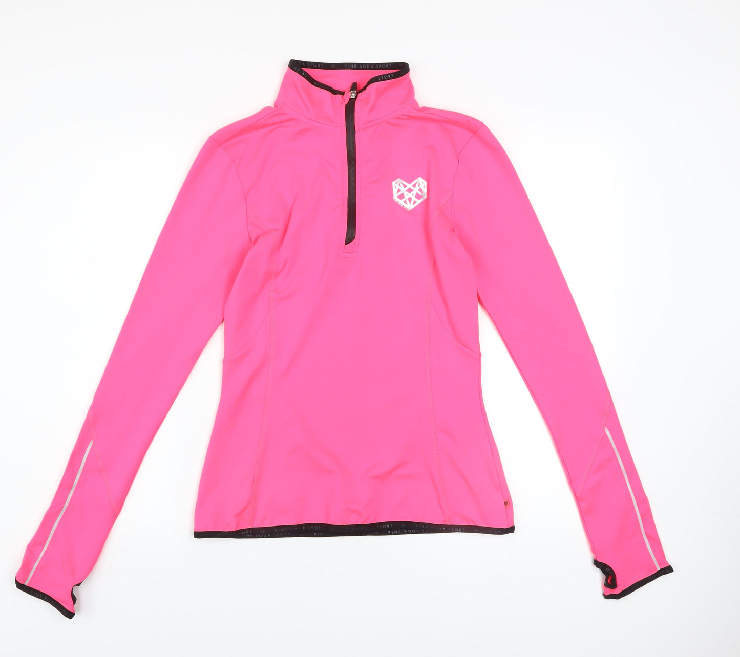 Womens UK Size 10 Pink Soda Sport Pink Pullover Sweatshirt