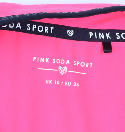 Womens UK Size 10 Pink Soda Sport Pink Pullover Sweatshirt