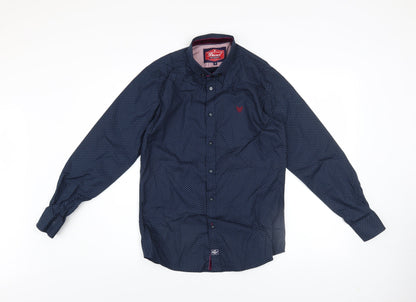 Boys UK Size 13 Years Diesel Blue Basic Button-Up