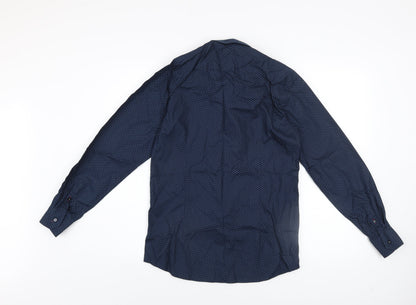 Boys UK Size 13 Years Diesel Blue Basic Button-Up