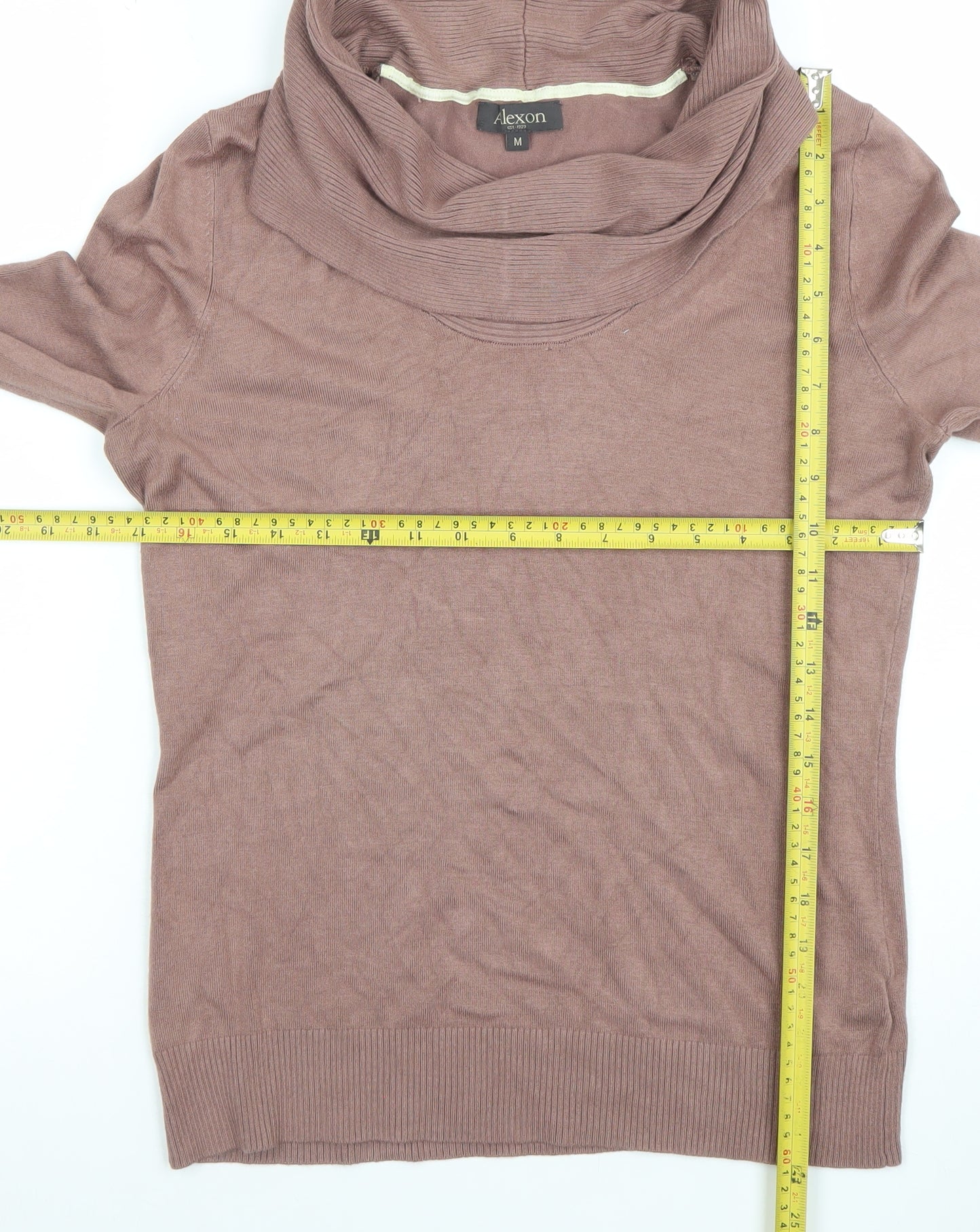 Womens UK Size M Alexon Brown Pullover Jumper