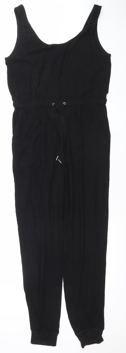 Womens UK Size M Topshop One-Piece Black Jumpsuit