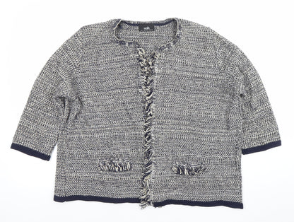 Womens UK Size L Wallis Blue Cardigan Jumper