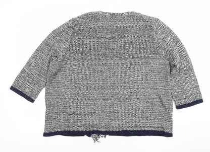 Womens UK Size L Wallis Blue Cardigan Jumper