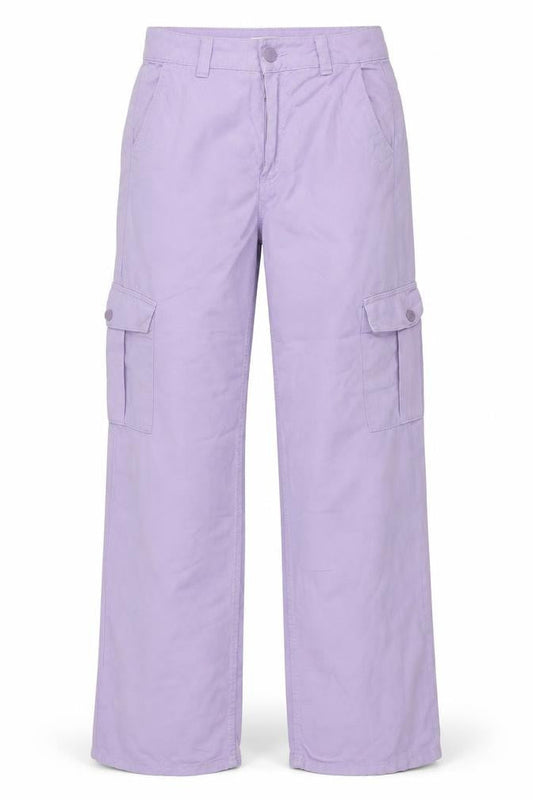 Womens UK Size 4 Pull&Bear Regular Fit Cargo Purple Jeans