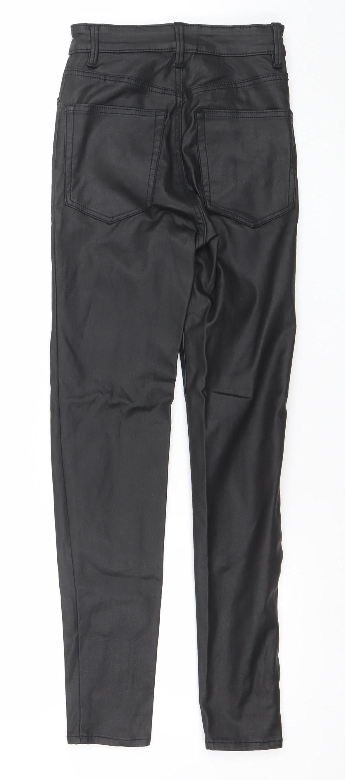 Womens UK Size 6 Pull & Bear Slim Fit CasualParty/Cocktail Black Trousers