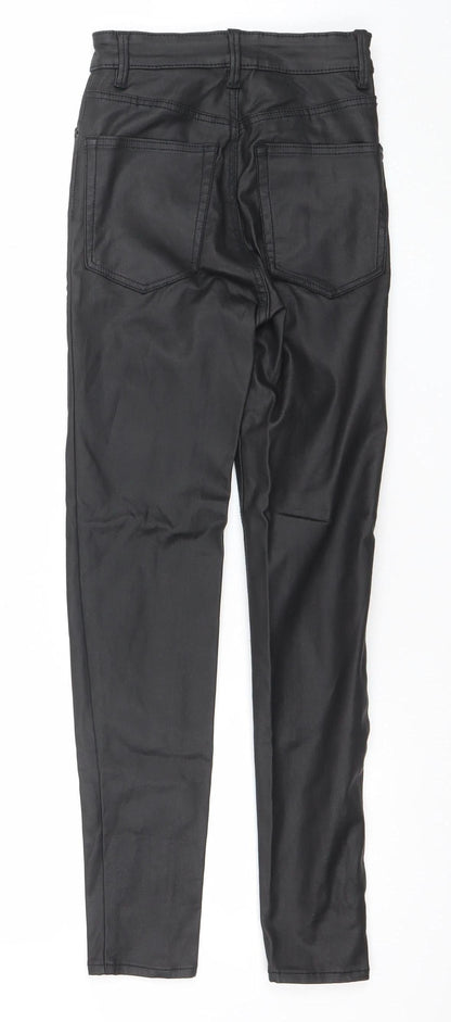 Womens UK Size 6 Pull & Bear Slim Fit CasualParty/Cocktail Black Trousers