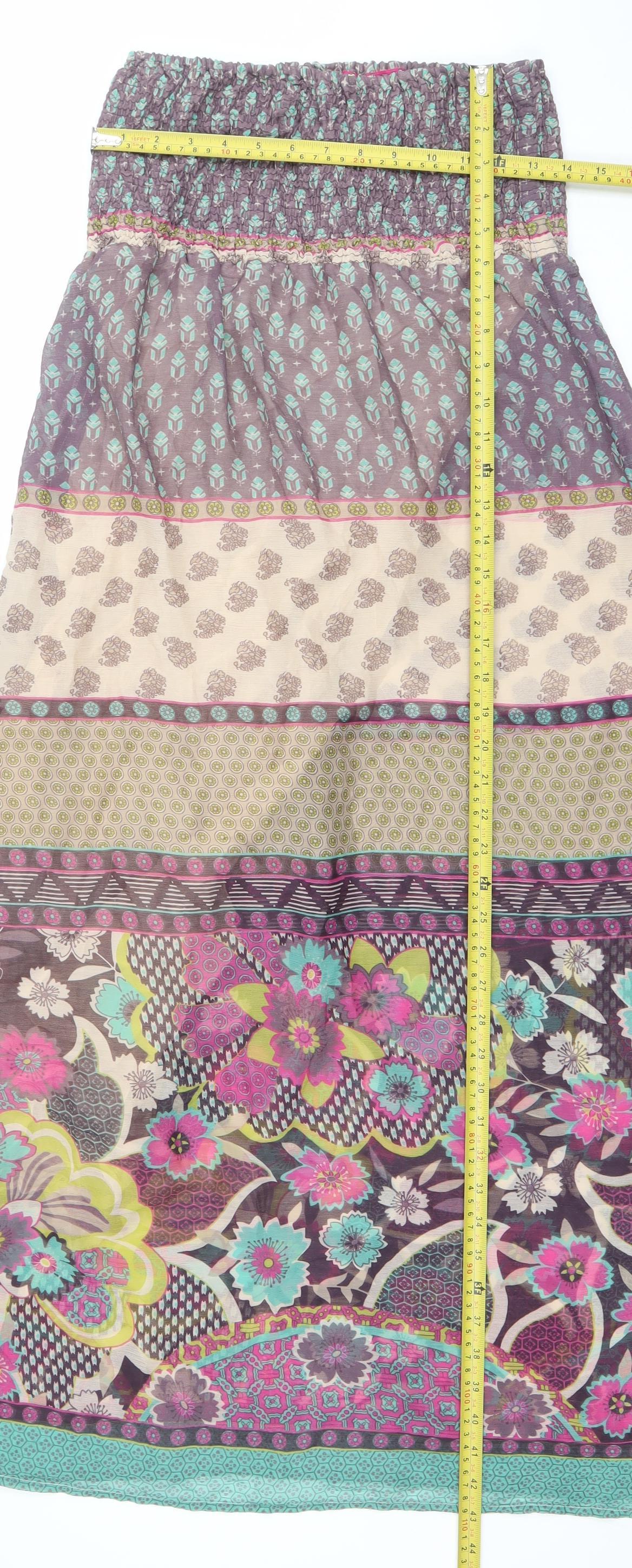 Sugar 17 Women's Multicoloured Bohemian Strapless Dress Size S