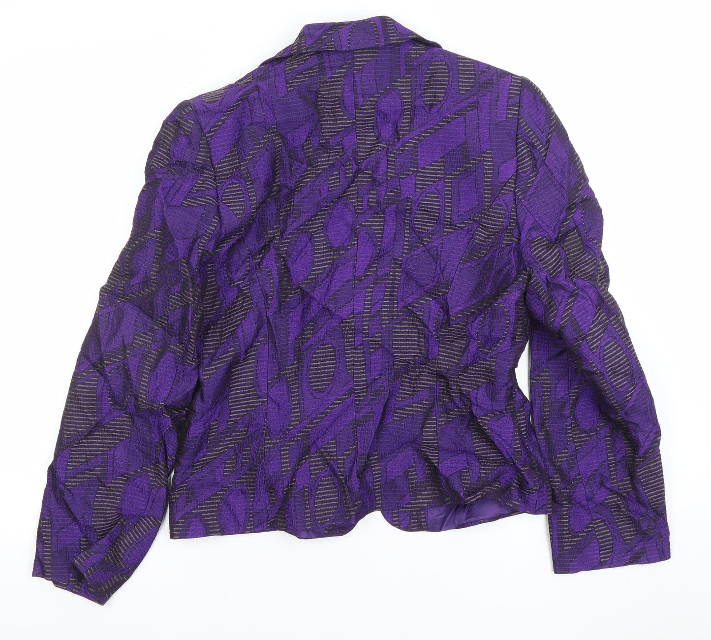 Womens UK Size 12 Michel Ambers Regular Purple Blazer