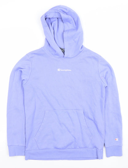 Girls UK Size XL Champion Purple Pullover Hoodie
