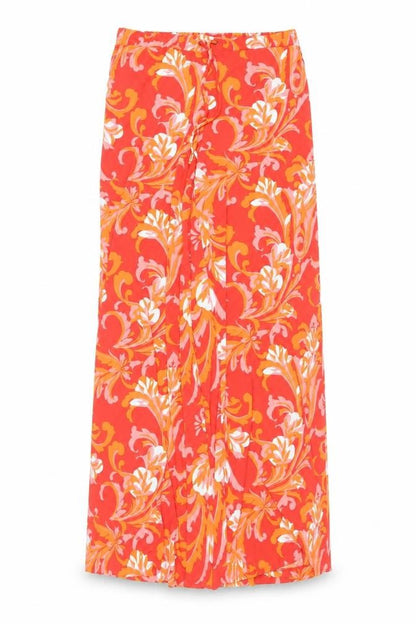 Womens UK Size M New York & Company Relaxed Fit Wide-Leg Multicoloured Trousers