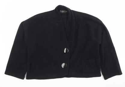 Womens UK Size S Capri Black Blazer