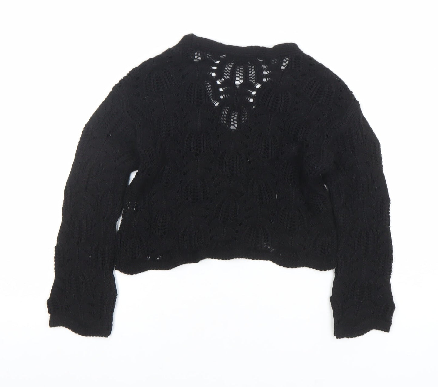 Girls UK Size 4-5 Years Marks and Spencer Black Cardigan Jumper