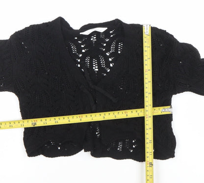 Girls UK Size 3-4 Years Marks and Spencer Black Cardigan Jumper