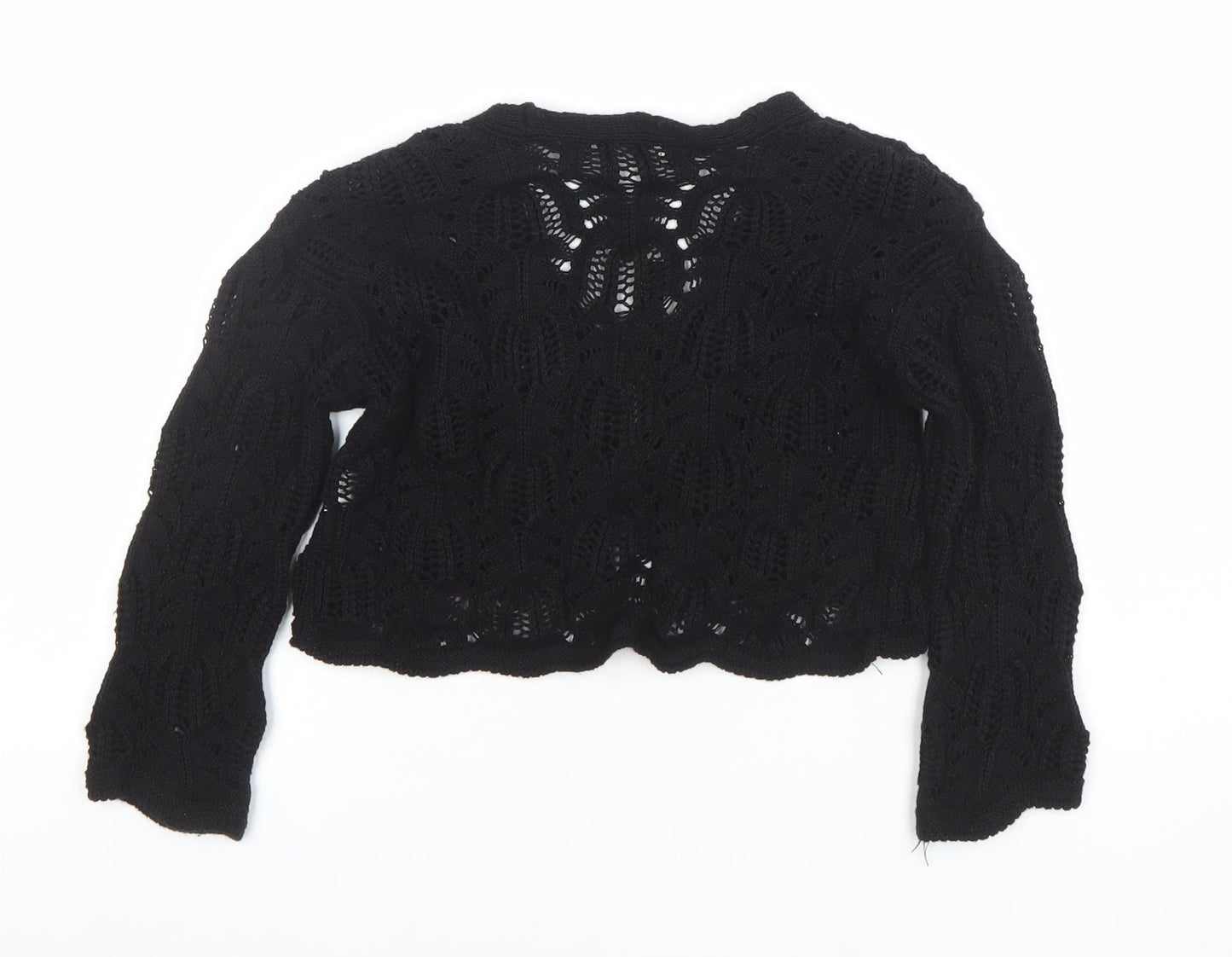 Girls UK Size 3-4 Years Marks and Spencer Black Cardigan Jumper