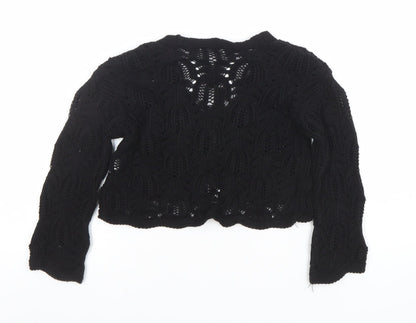 Girls UK Size 3-4 Years Marks and Spencer Black Cardigan Jumper