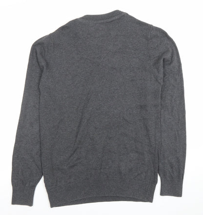 Mens UK Size S NEXT Grey Pullover Jumper