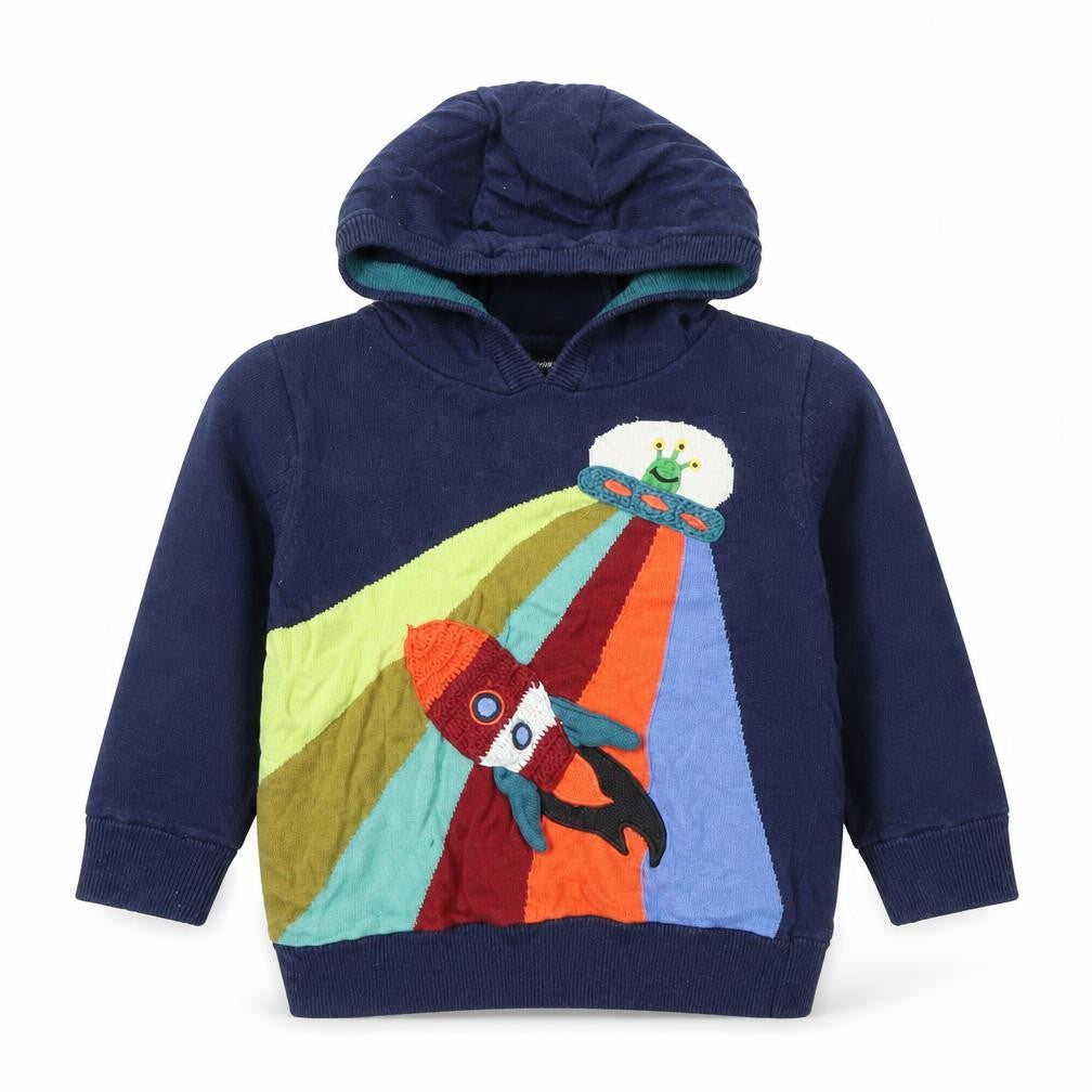 Boys UK Size 3-4 Years NEXT Blue Pullover Hoodie