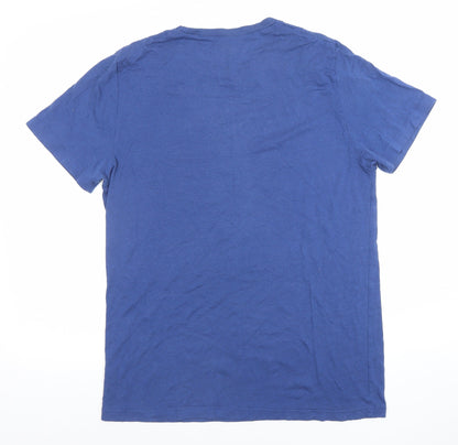 Mens UK Size M Old Navy Blue  T-Shirt