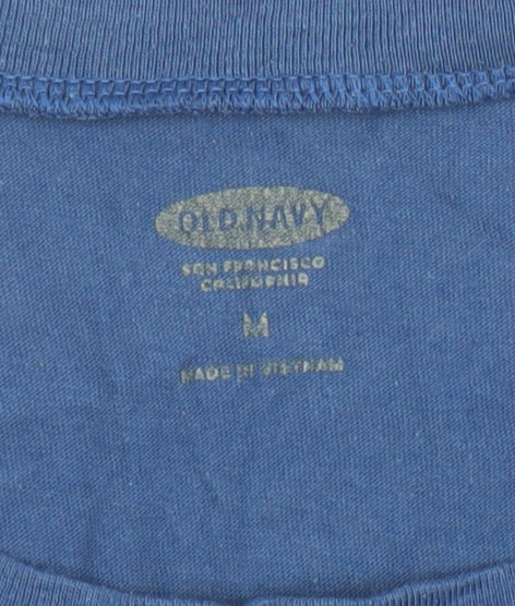 Mens UK Size M Old Navy Blue  T-Shirt