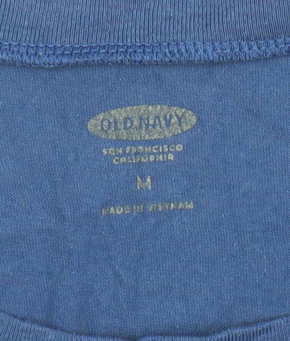 Mens UK Size M Old Navy Blue  T-Shirt