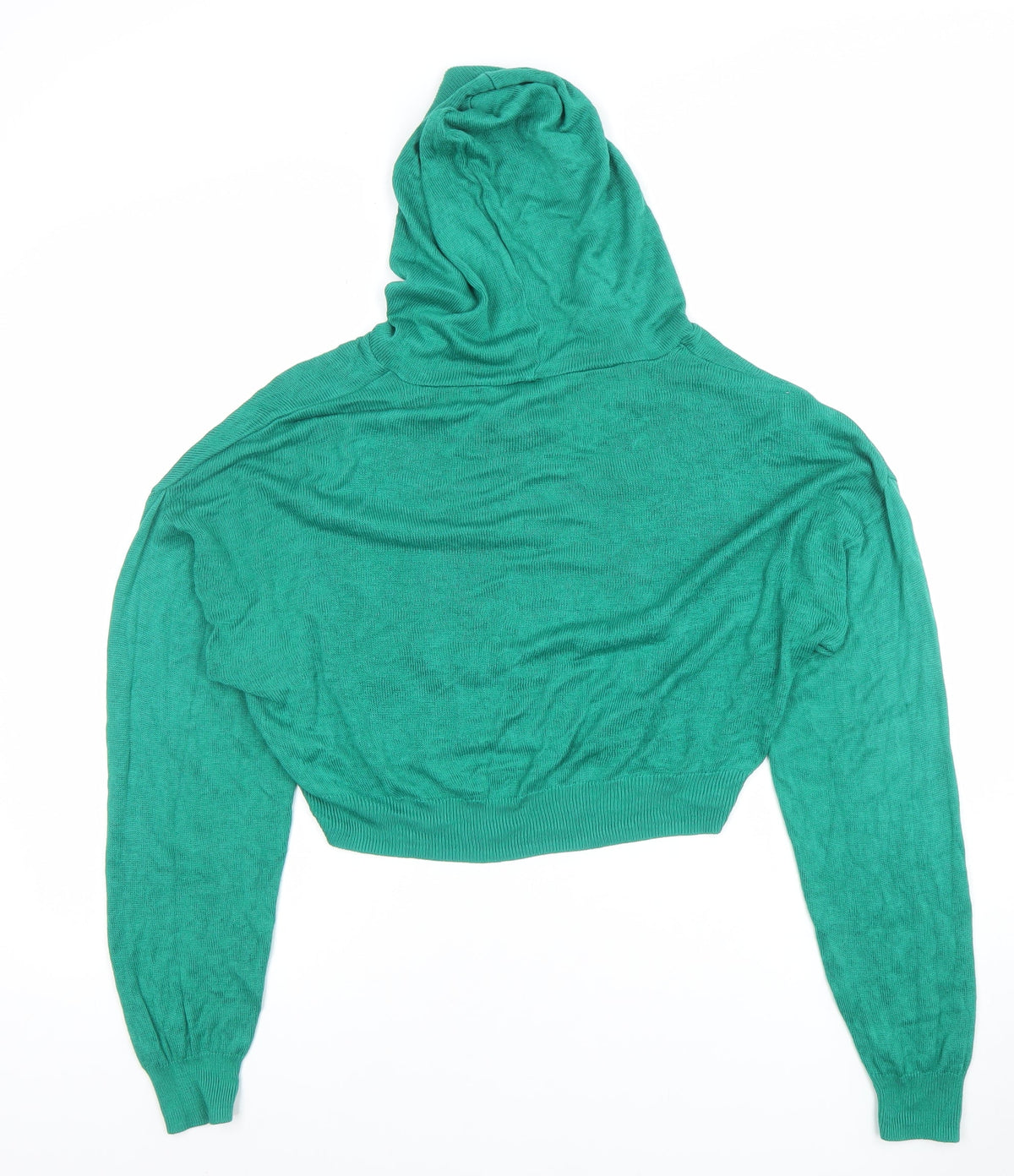 Womens UK Size M H&M Divided Green Pullover Hoodie