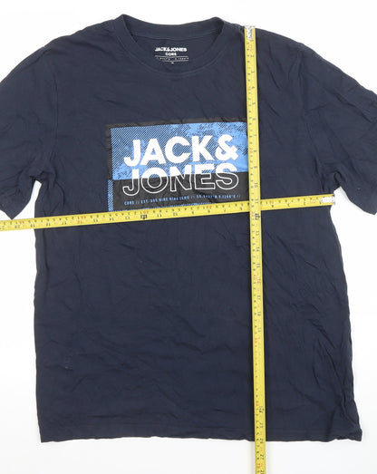 Mens UK Size L JACK & JONES Blue  T-Shirt