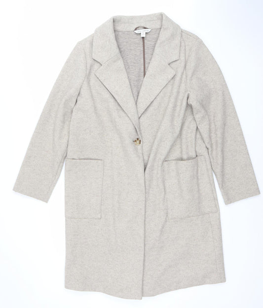 Womens UK Size 14 NEXT Beige Overcoat