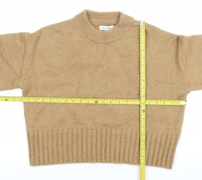Marks and Spencer Women’s Beige Cashmere Crew Neck Jumper Size 12