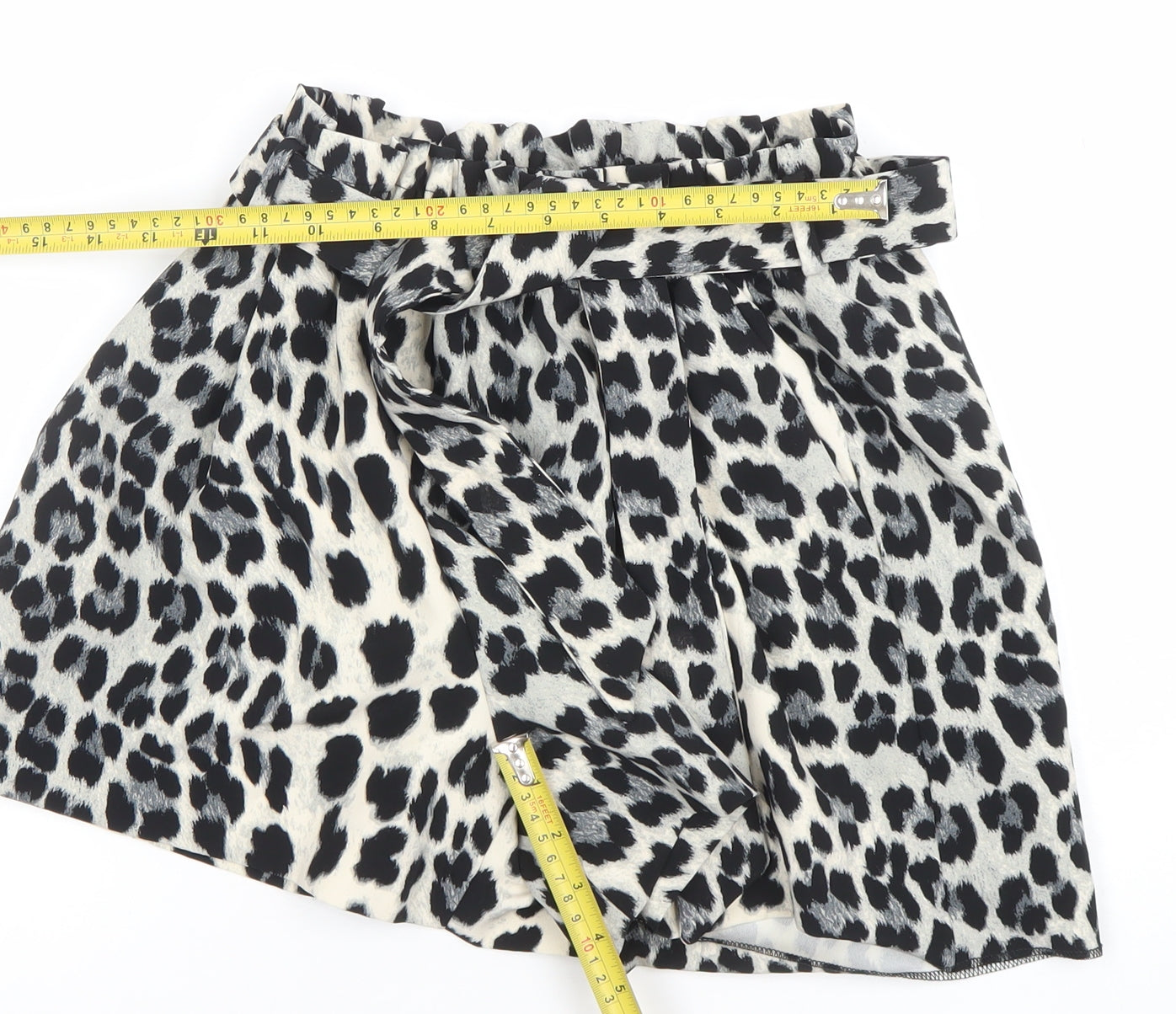 Womens UK Size S Zara Regular Fit Paperbag Shorts