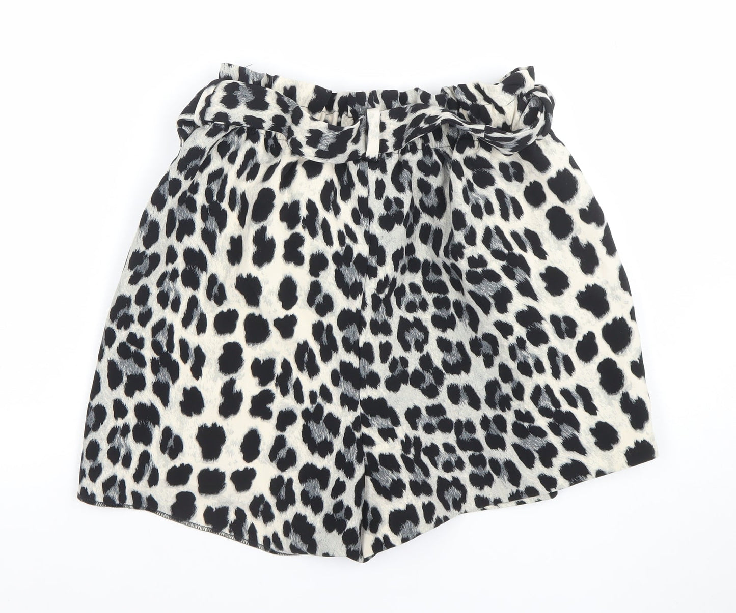 Womens UK Size S Zara Regular Fit Paperbag Shorts
