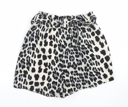 Womens UK Size S Zara Regular Fit Paperbag Shorts