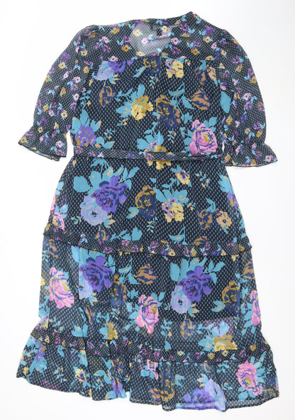 Womens UK Size 14 NEXT Fit & Flare Dress