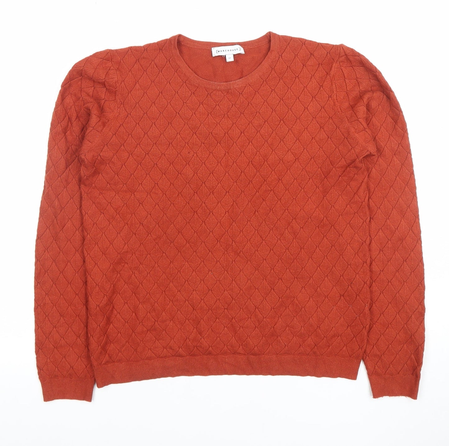 Womens UK Size 12 Warehouse Brown Pullover Jumper