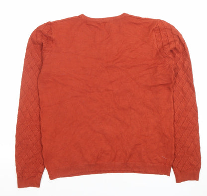 Womens UK Size 12 Warehouse Brown Pullover Jumper