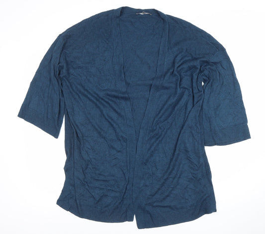 Womens UK Size 14 Laura Ashley Blue Cardigan Jumper