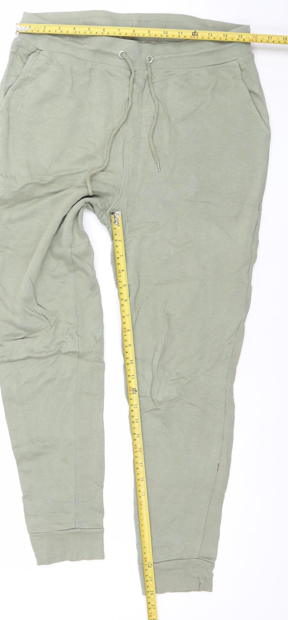 Mens UK Size M ASOS Regular Fit Jogger Green Trousers