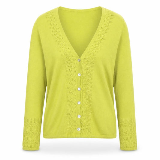 Womens UK Size 12 Mistral Green Cardigan Jumper