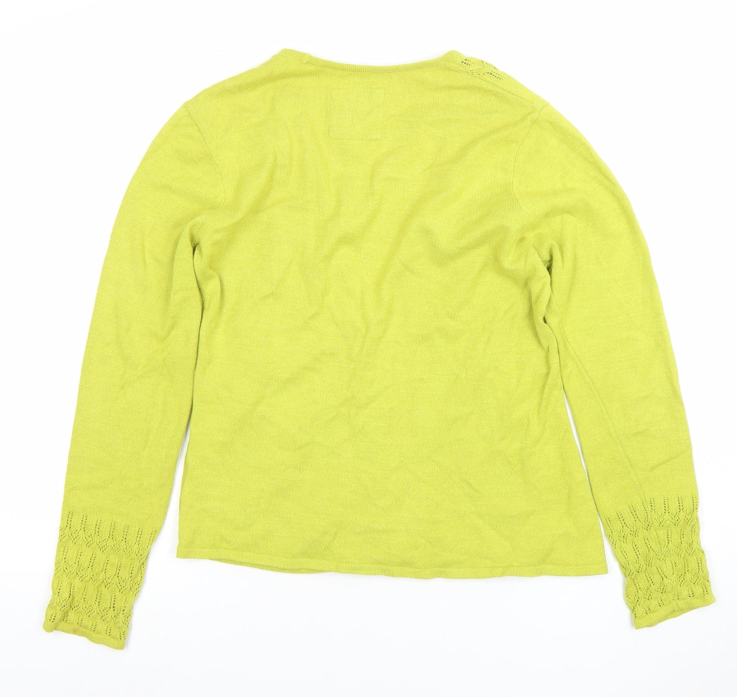 Womens UK Size 12 Mistral Green Cardigan Jumper