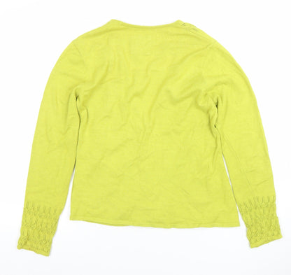 Womens UK Size 12 Mistral Green Cardigan Jumper