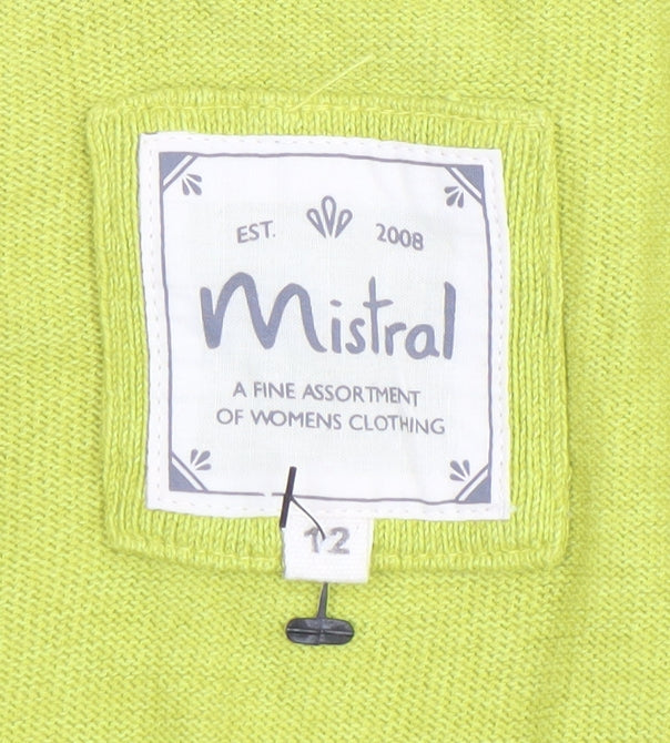 Womens UK Size 12 Mistral Green Cardigan Jumper